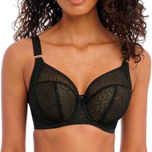 Freya ✨ Women's Starlight Underwire Side Support Bra 28DDD Black AA5201 NWT